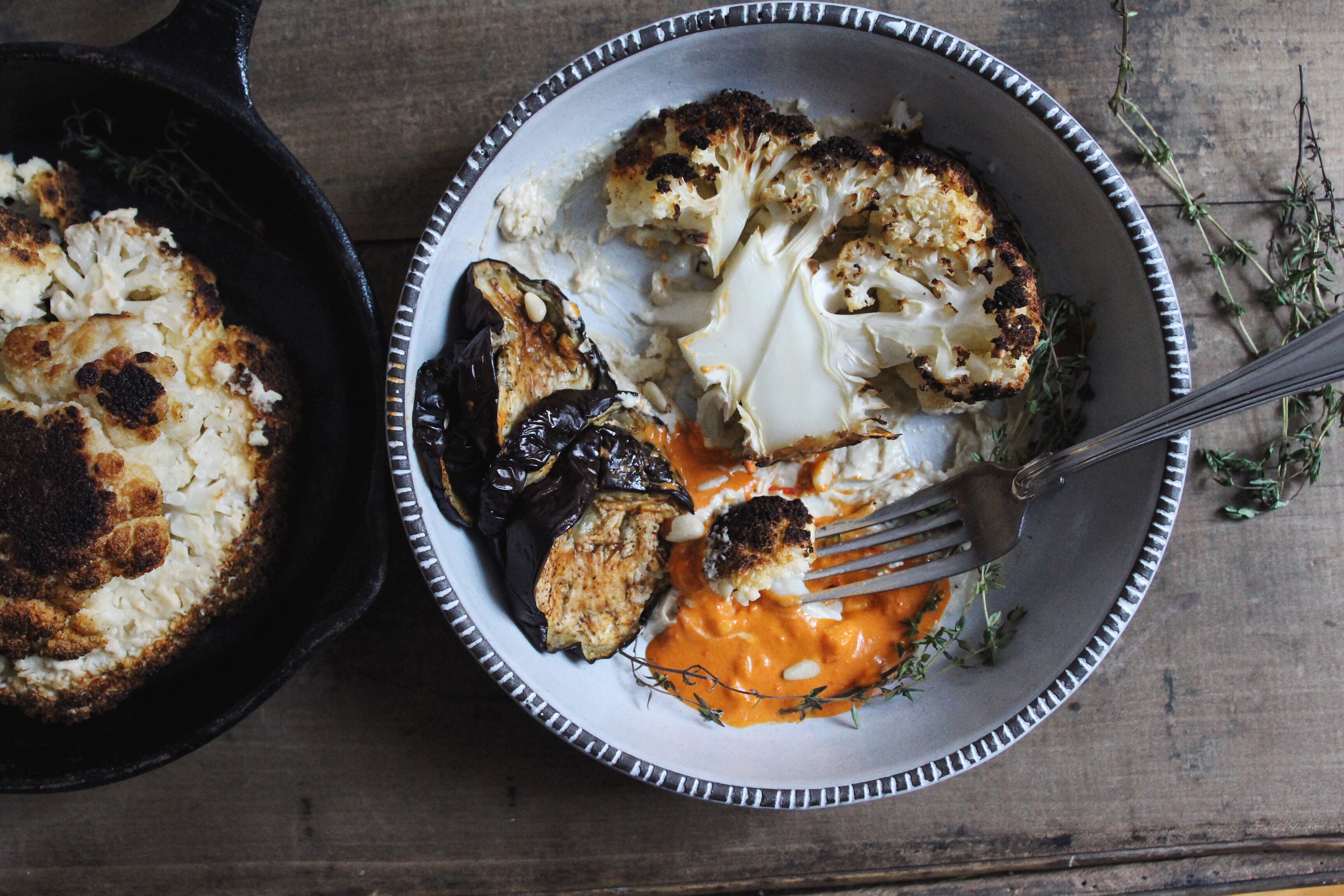 whole roasted cauliflower with sumac // the conscious collective