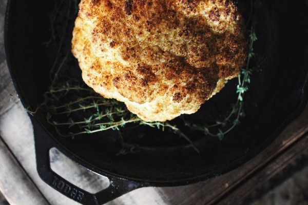 Whole Roasted Cauliflower with sumac crust