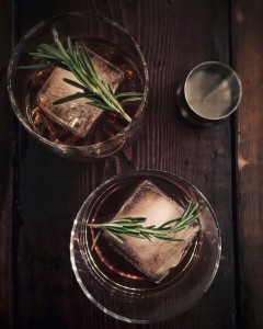 infused cocktails are among the many uses and benefits of rosemary
