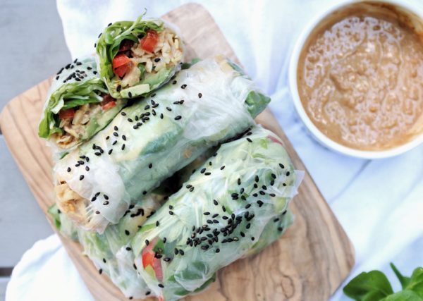 Sweet Potato Summer Rolls || The Conscious Collective