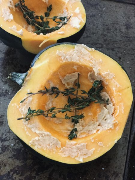 Vegan Stuffed Acorn Squash by The Conscious Collective