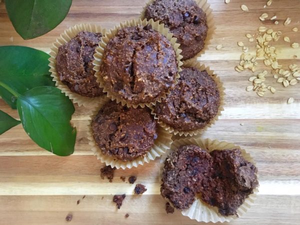 Vegan gluten-free chocolate muffins