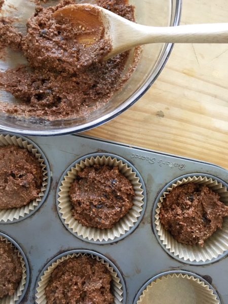 vegan chocolate muffins in baking tray - The Conscious Collective